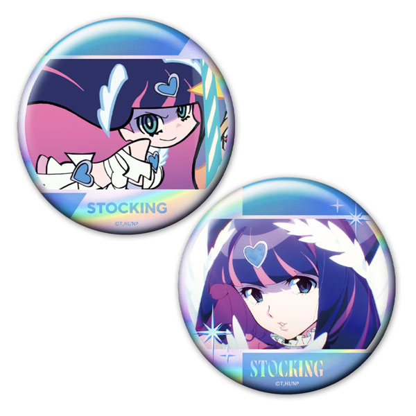 Panty & Stocking パンティ＆ストッキング 缶バッジ まとめ New PANTY ＆ STOCKING with GARTERBELT ホログラム缶バッジ2個セット