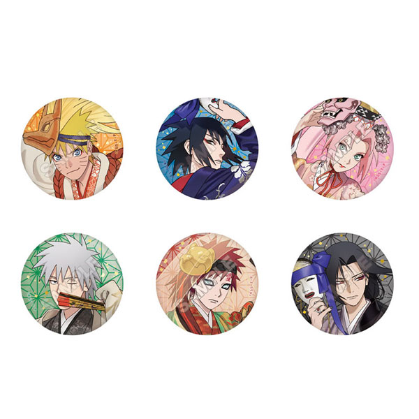 TVアニメ「NARUTO-ナルト- 疾風伝」 彩面華 缶バッジ 6個入りBOX（再販