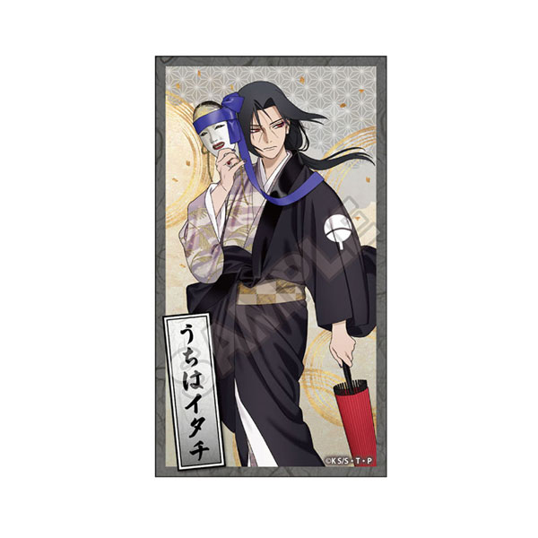 NARUTO うちはイタチ 彩面華 缶バッジ 特典 キャラシート ステッカー TVアニメ「NARUTO-ナルト- 疾風伝」 彩面華 ステッカー うちはイタチ