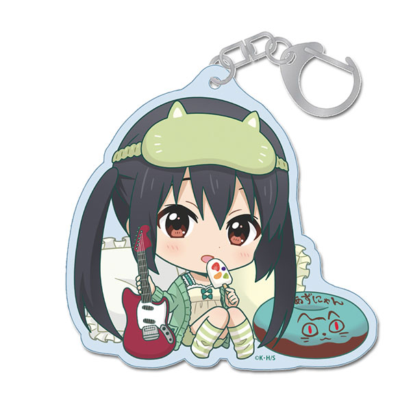 けいおん! 中野梓　デッキホルダー けいおん！ ぷちちょこアクリルキーホルダー 中野梓 パジャマver
