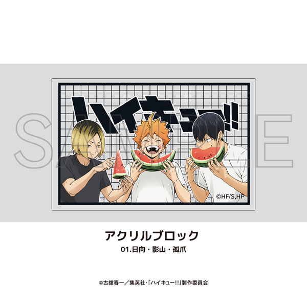 アニメ「ハイキュー！！」 アクリルブロック 01.日向・影山・孤爪[MAW