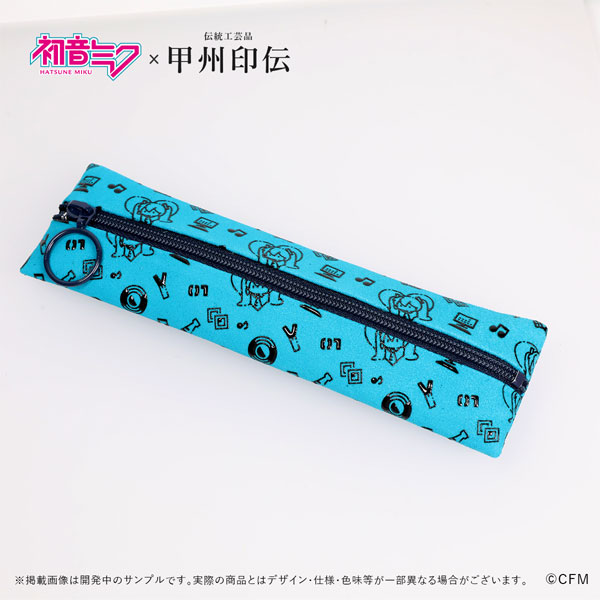初音ミク×甲州印伝 ペンケース〈Future/未来〉[加藤商会]《01月予約》