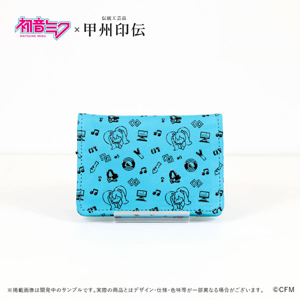 初音ミク×甲州印伝 カードケース〈Future/未来〉[加藤商会]《01月予約》