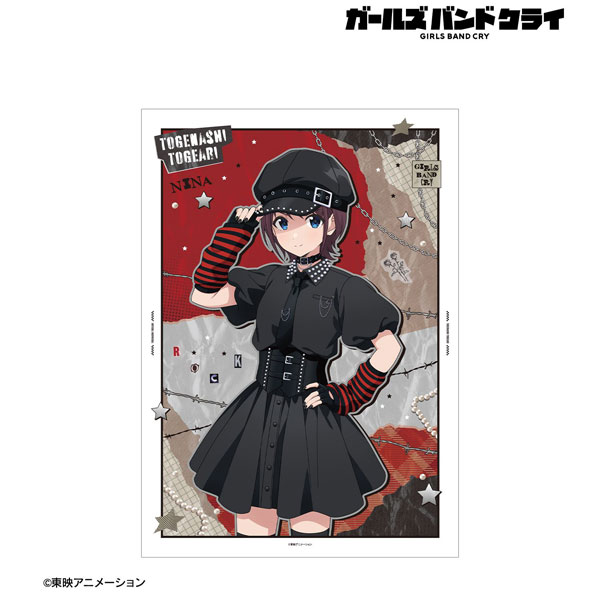ガールズバンドクライ 描き下ろし 井芹仁菜 パンクファッションver. A3