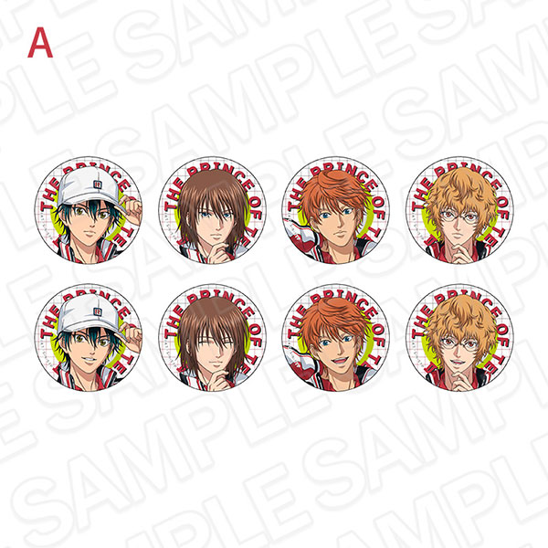 新テニスの王子様 カンバッジ(ランダム) Face Collection A 8個入り