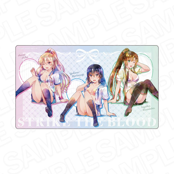 ストライク・ザ・ブラッド　雪菜&浅葱　万能ラバーマット　プレイマット ストライク・ザ・ブラッドFINAL ラバーデスクマット PALE TONE series