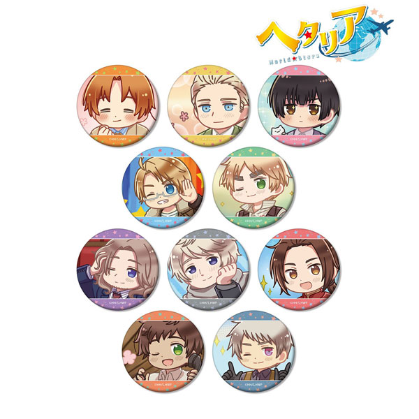 アニメ「ヘタリア World☆Stars」 トレーディング ゆるコマ マット缶