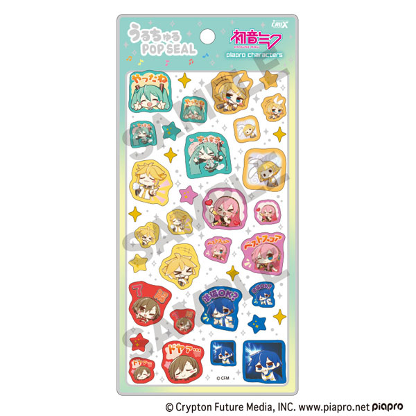 初音ミク うるちゅるPOP SEAL ピアプロキャラクターズ[クラックス