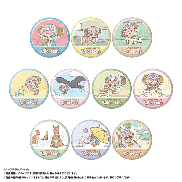 ONE PIECE CHOPPER's』 トレーディング缶バッジ 10個入りBOX[ANICRAFT