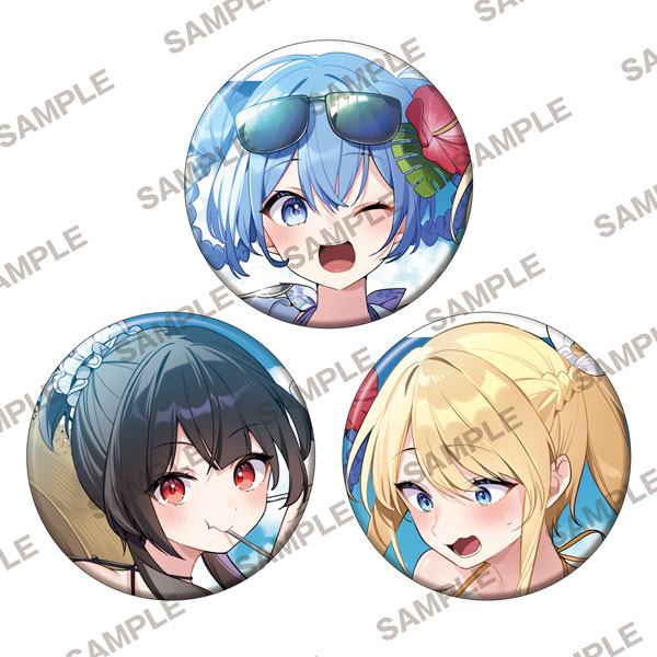 この素晴らしい世界に祝福を！　スリーブ　このすば　アクア　めぐみん　ダクネス この素晴らしい世界に祝福を！』描き下ろし缶バッジ3個セット アクア
