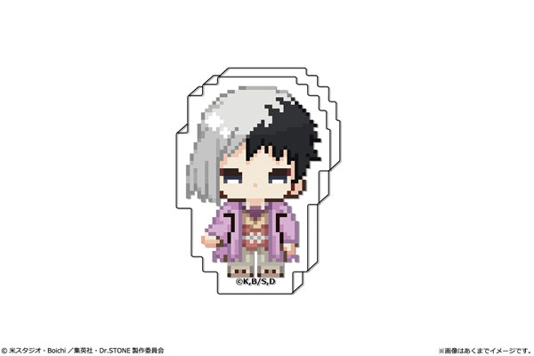 Dr.STONE kawabit アクリルブロックフィギュア 02 あさぎりゲン