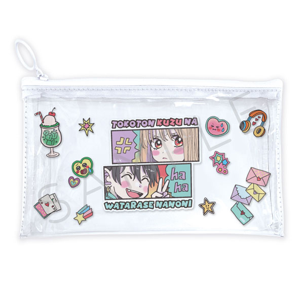 とことんクズな渡良瀬なのに』フラットクリアポーチ デザインC[シンク
