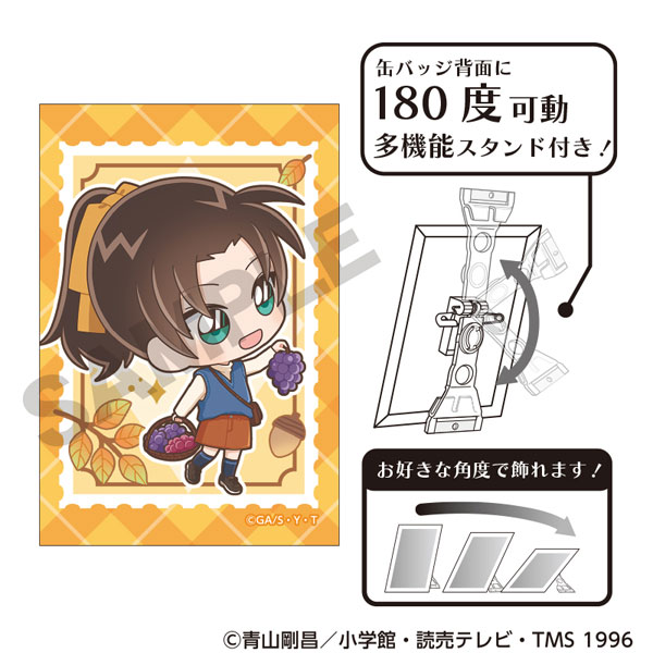 名探偵コナン アート缶バッジ 遠山和葉 きゃらくてぃぶ秋[クラックス