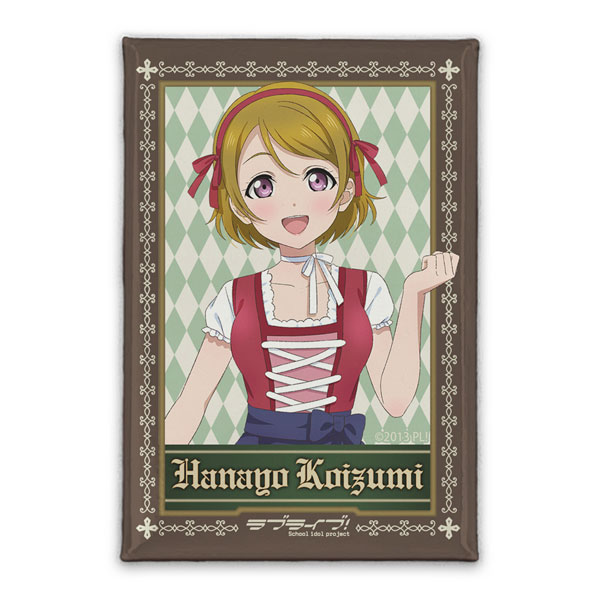 ラブライブ！ 描き下ろし 小泉花陽 スクエア缶バッジ ディアンドルVer