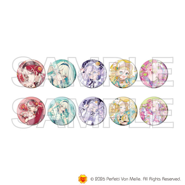 マット加工缶バッジ(57mm)「複数イラストレーター×チュッパチャプス」01/コラボイラスト 10個入りBOX