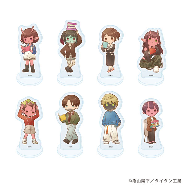 アクリルぷちスタンド「TVアニメ『銀河特急 ミルキー☆サブウェイ』」02/レトロアートイラスト 秋服読書ver. 8個入りBOX
