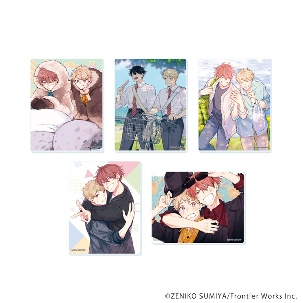 アクリルカード「リラクトコミックス10周年記念フェア」03/かわにさざなみ 既存&描き下ろしイラスト 5個入りBOX
