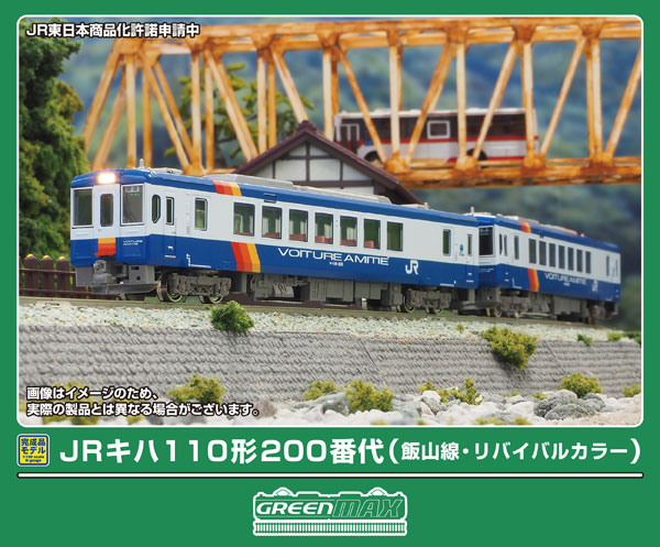50872 JRキハ110形200番代(飯山線・リバイバルカラー)2両編成セット