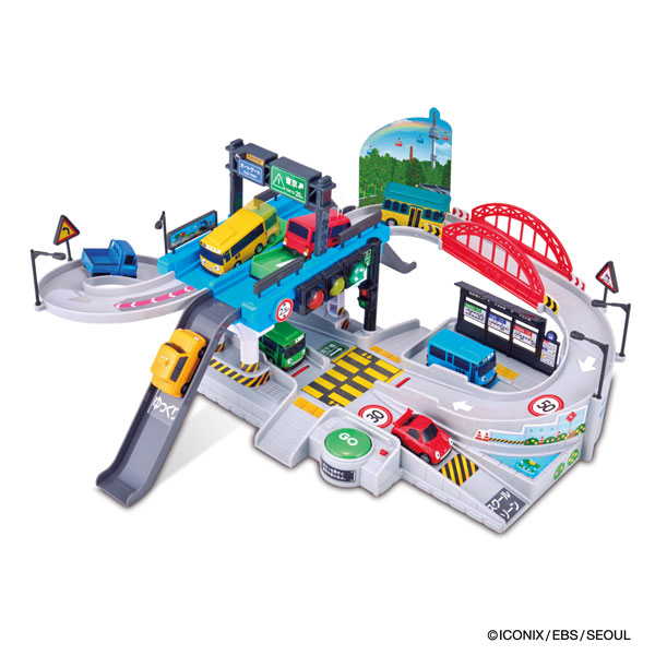ちびっこバス タヨ くねくね道路＆信号機プレイセット[バンダイ]《発売