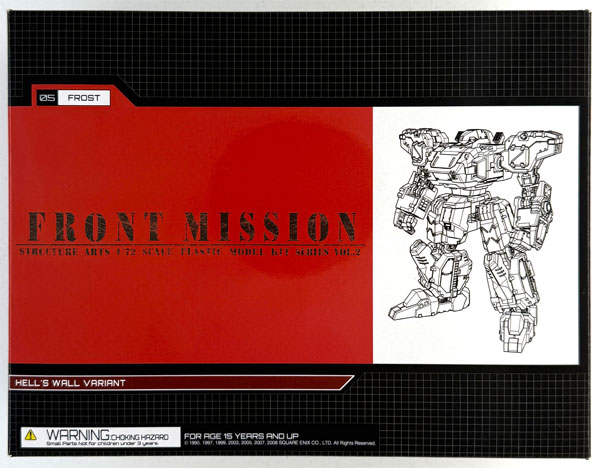 【中古】(本体A/箱B)フロントミッション ストラクチャーアーツ 1/72 プラスティック モデルキット Vol.2 フロスト 地獄の壁Ver.[スクウェア・エニックス]《発売済・在庫品》