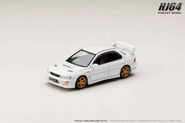 1/64 SUBARU IMPREZA WRXSTi Ver.VI (GC8G) 1999 ピュアホワイト[ホビージャパン]《１２月予約》