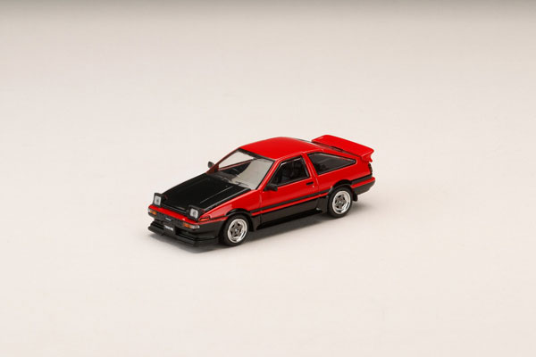 1/64 トヨタ スプリンター トレノ GT APEX (AE86) 後期型 JDM Style カーボンボンネット レッド / ブラック[ホビージャパン]《１２月予約》