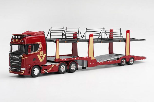 1/50 スカニア 770S キャリアカー ミニカー 1/64 スカニア 770S A6x4NA V8 50周年記念モデル カートランスポーター