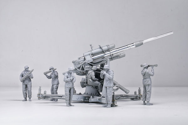 1/35 ドイツ 88mm砲 Flak36 w/砲兵フィギュア プラモデル（再販