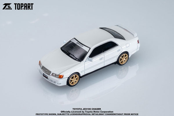 1/64 トヨタJZX100 Chaser ホワイト[Top Art]《１１月予約》