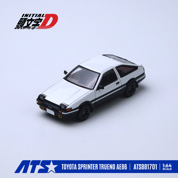 1/64 トヨタスプリンタートレノ AE86 ホワイト[ATS-MODELS]《11月仮