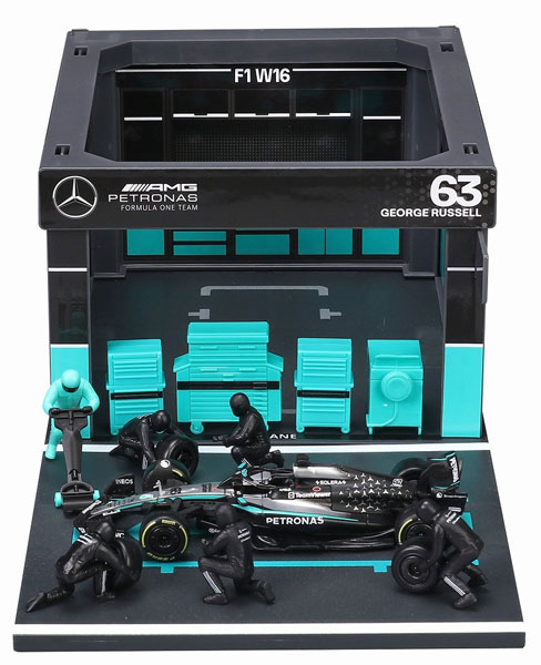 1/43 メルセデス-AMG ペトロナス F1チーム PIT PASS セット W16 No.63
