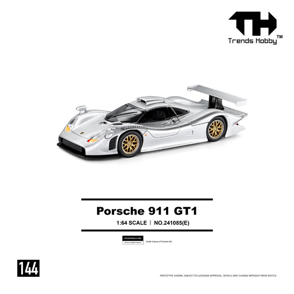 1/64 Porsche 911 GT1 1998 シルバー[Trends Hobby]《11月仮予約》