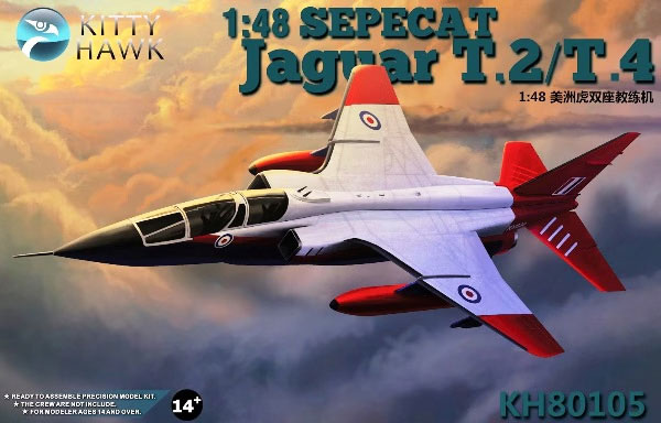 1/48 Sepecat ジャギュア T.2/T.4 プラモデル[キティホークモデル