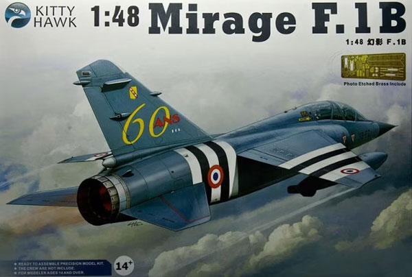 1/48 ミラージュF.1B プラモデル[キティホークモデル]《10月仮予約》