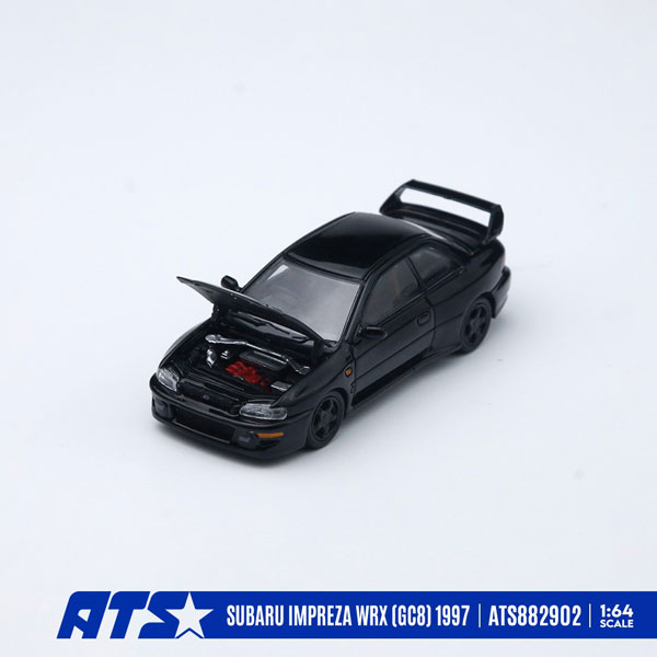 1/64 SUBARU IMPREZA WRX (GC8)1997 - ブラック[ATS-MODELS]《０１月仮予約》
