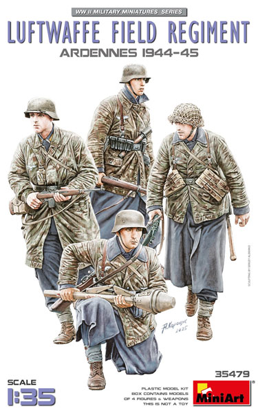 1/35 ドイツ空軍野戦連隊 アルデンヌ 1944-45 プラモデル[ミニアート