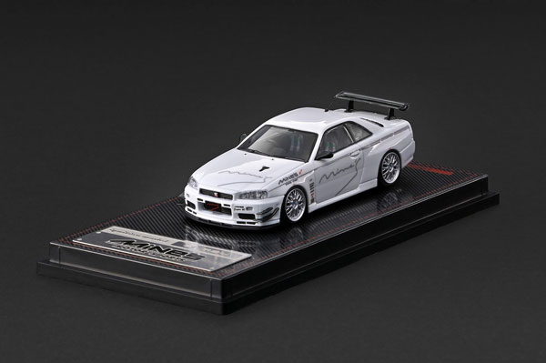 1/64 Nissan Skyline GT-R Mine's (R34) White[イグニッションモデル
