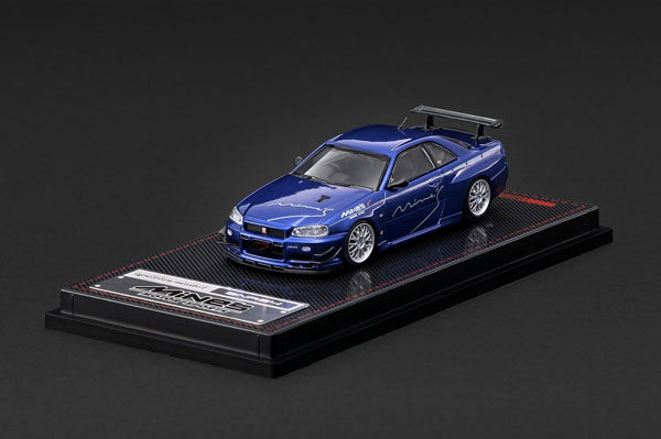 1/64 Nissan Skyline GT-R Mine's (R34) Blue Metallic[イグニッション