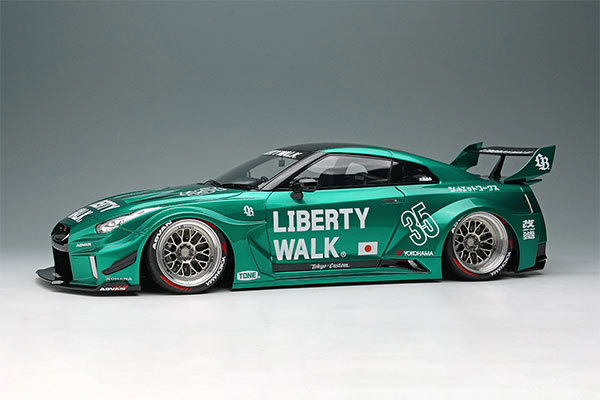 1/18 LBシルエットワークスGT 35GT-RR キャンディグリーン[メイク