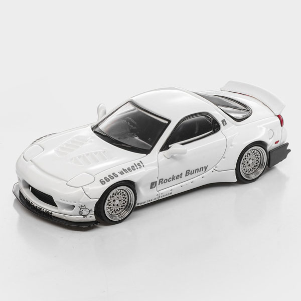 1/64 マツダ RX7 FD Rocket Bunny ホワイト[MODEL MODEL]《02月仮予約》