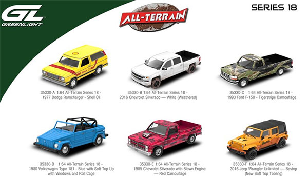 1/64 All-Terrain Series 18 6種セット[グリーンライト]《03月仮予約》