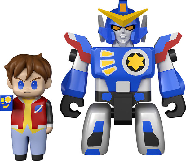 BRICKROID 伝説の勇者ダ・ガーン ダ・ガーン＆高杉星史セット 可動