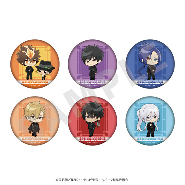 「家庭教師ヒットマンREBORN!」 ミニキャラ トレーディング缶バッジ ブラックニットコーデver. 6個入りBOX