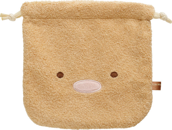 CA96403 すみっコぐらし ぬいぐるみ巾着 とんかつ