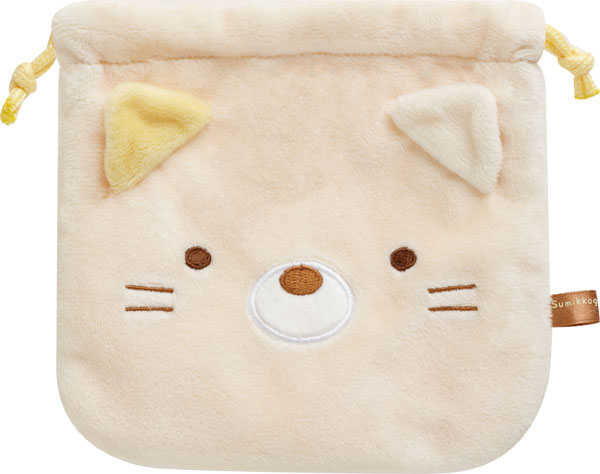 CA96404 すみっコぐらし ぬいぐるみ巾着 ねこ