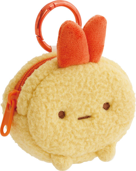 CA96506 すみっコぐらし ぬいぐるみミニポーチ えびふらいのしっぽ