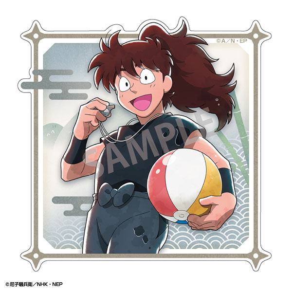 【忍たま】 はじける笑顔！全力水遊び大作戦の段 キディランド 土井半助 11個 忍たま乱太郎 ダイカットステッカー 土井半助 はじける笑顔！全力