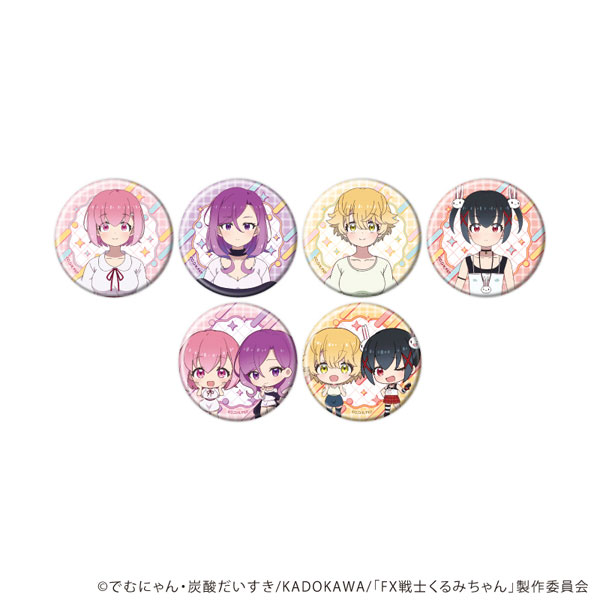 缶バッジ「TVアニメ『FX戦士くるみちゃん』」01/公式イラスト 6個入りBOX