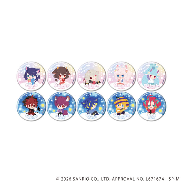缶バッジ「SHOW BY ROCK！！」54/ミニキャライラスト 10個入りBOX