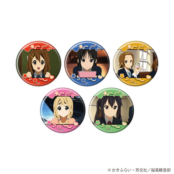 缶バッジ「TVアニメ『けいおん！』」01/場面写イラスト 5個入りBOX